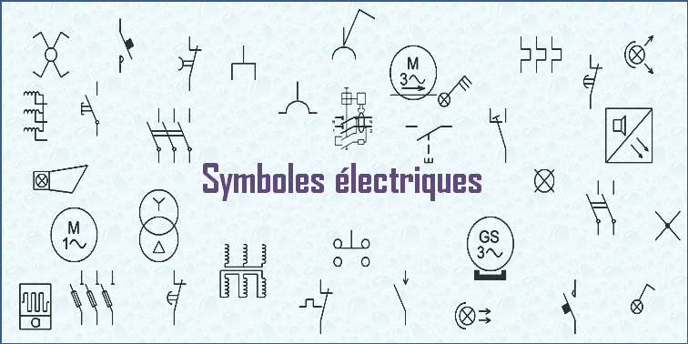 bannière symboles électrique