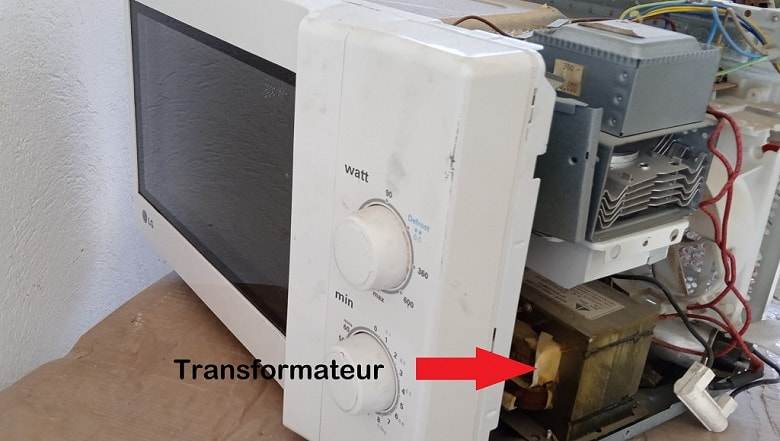 Transformateur à récupérer du micro-onde