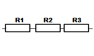 3 résistances en série