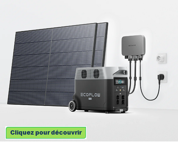 Ecoflow powerstream kit de stockage 36kwh kit solaire plug & play delta pro
