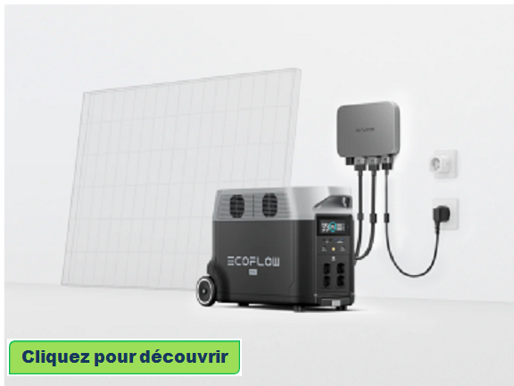 Ecoflow powerstream micro-onduleur 800w batterie delta pro kit solaire plug & play pour balcon
