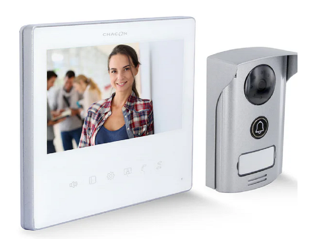 Visiophone filaire ultra fin 7'' - IP44 - Chacon