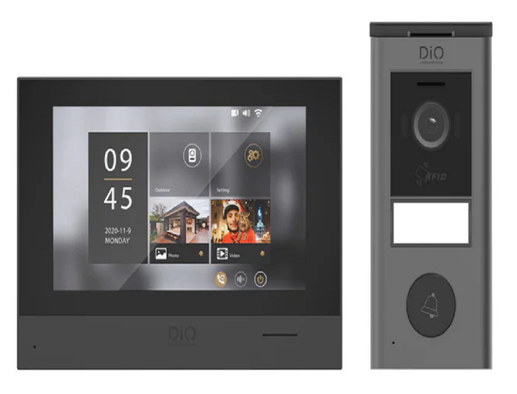 Visiophone sans fil 7'' RFID - IP55 - DiO
